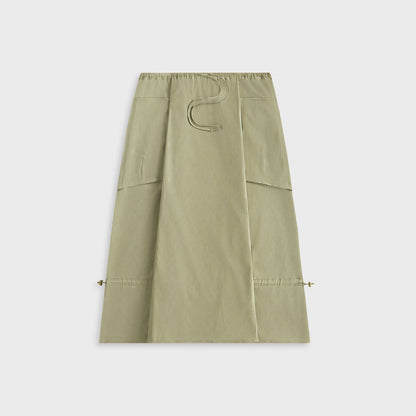 Women Kith Kith Women Kyo Utility Maxi Skirt - Canopy
