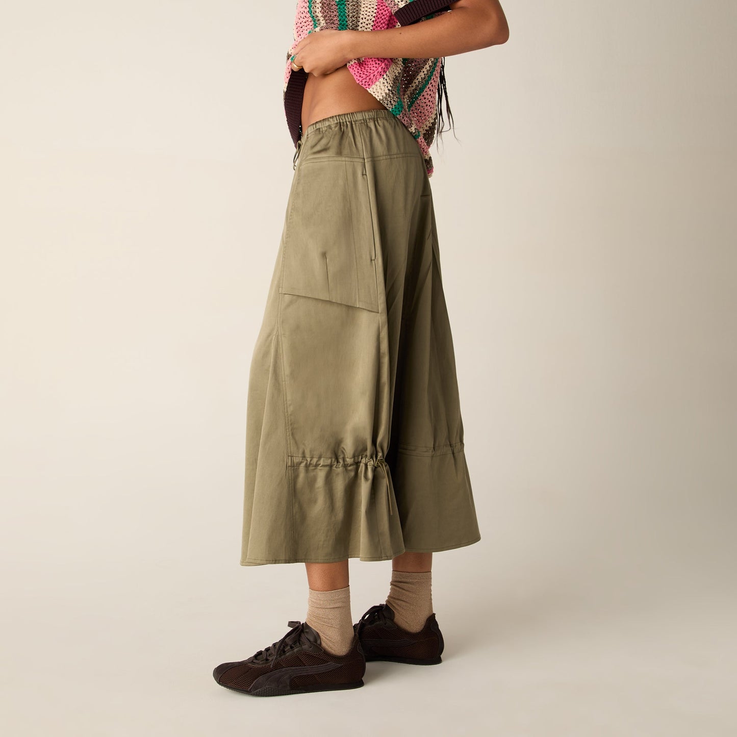 Women Kith Kith Women Kyo Utility Maxi Skirt - Canopy
