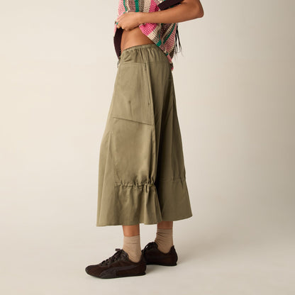 Women Kith Kith Women Kyo Utility Maxi Skirt - Canopy