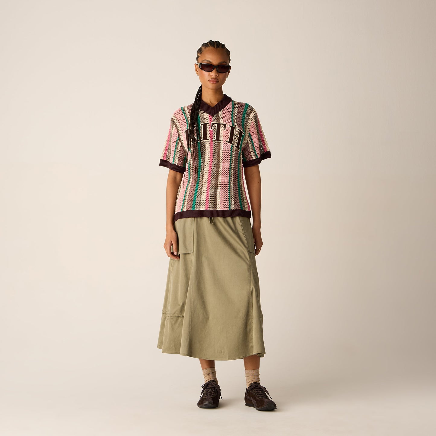 Women Kith Kith Women Kyo Utility Maxi Skirt - Canopy