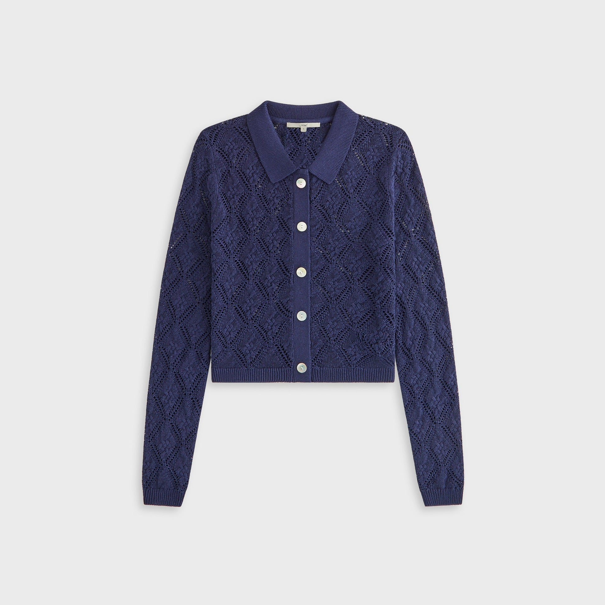 Women Kith Kith Women Tori Crochet Knit Top - Nocturnal