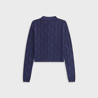 Women Kith Kith Women Tori Crochet Knit Top - Nocturnal