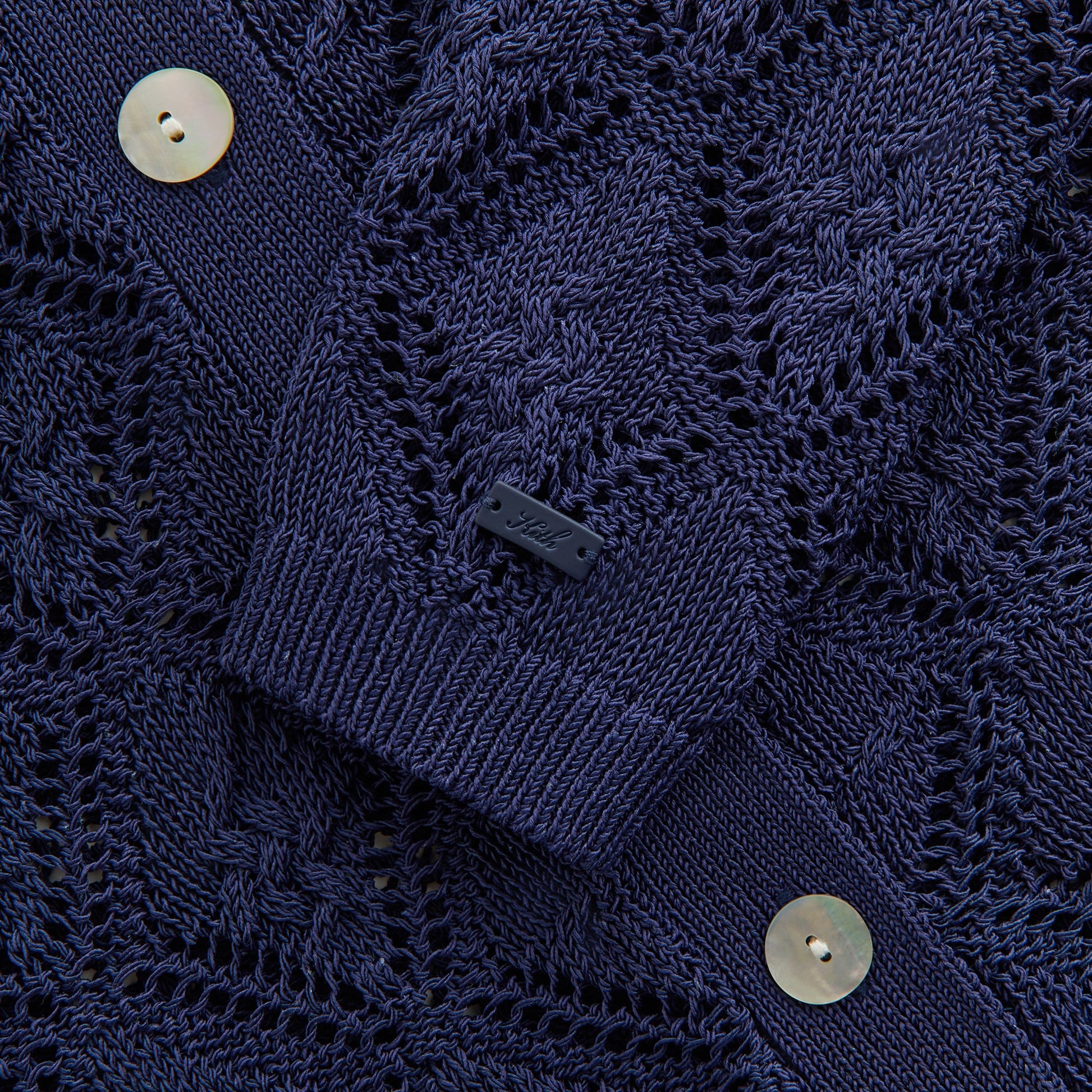 Women Kith Kith Women Tori Crochet Knit Top - Nocturnal