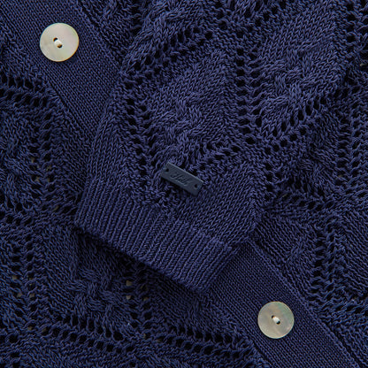 Women Kith Kith Women Tori Crochet Knit Top - Nocturnal