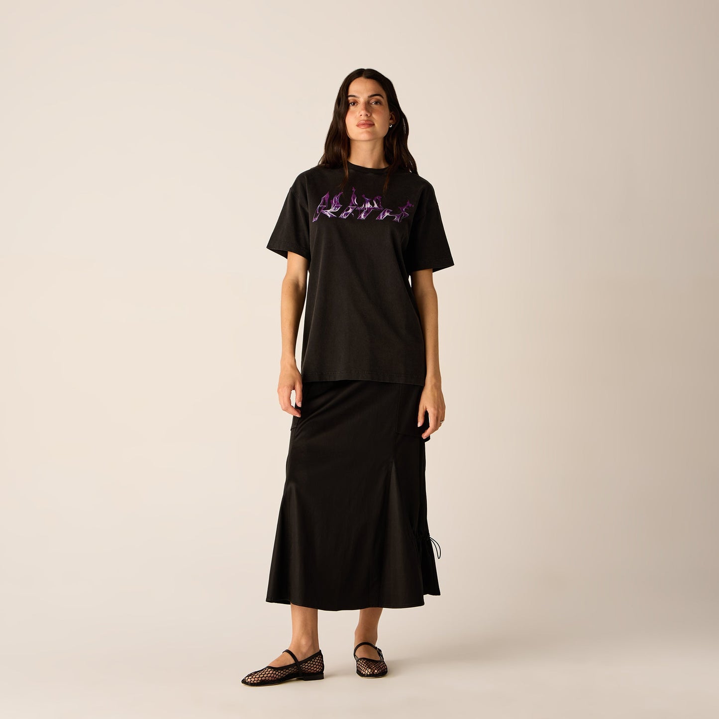 Women Kith Kith Women Vintage Flame Tee - Black