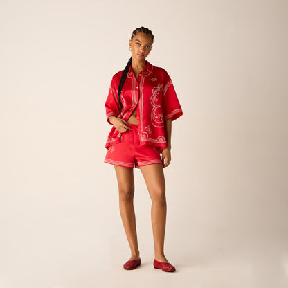 Women Kith Kith Women Thea Medallion Short - Fame