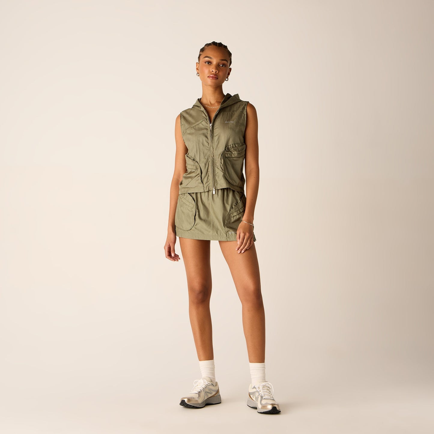 Women Kith Kith Women Lowen II Sporty Mini Skirt - Bay Breeze
