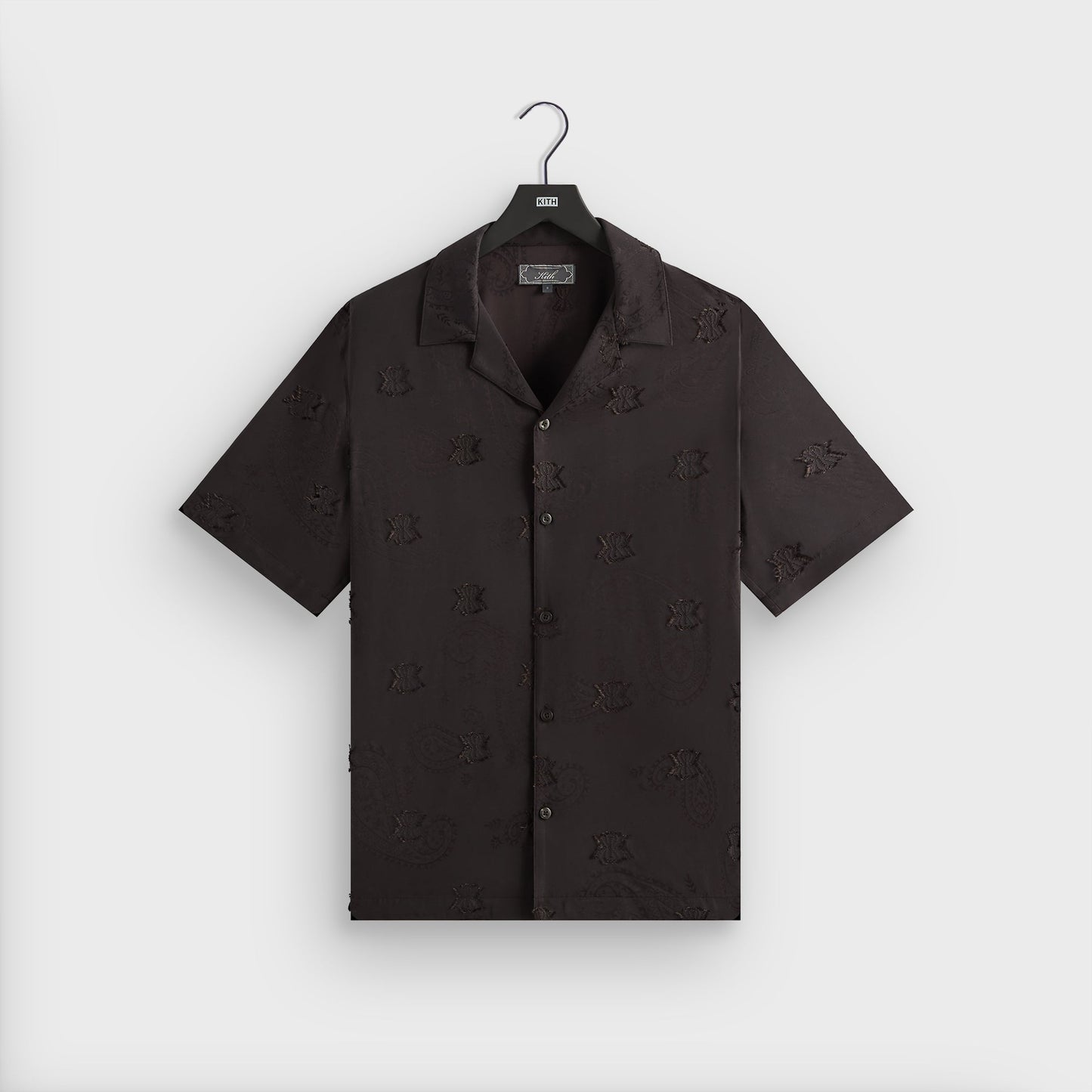 Men Kith Kith Short Sleeve Thompson Camp Collar Shirt - Kindling