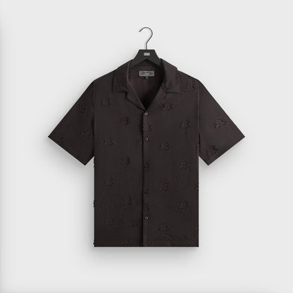 Men Kith Kith Short Sleeve Thompson Camp Collar Shirt - Kindling