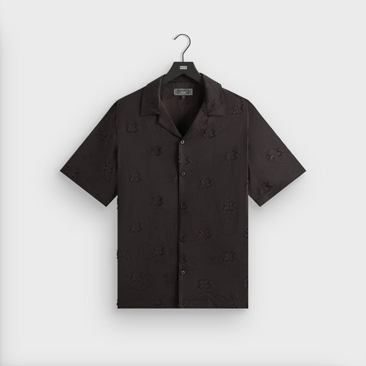 Men Kith Kith Short Sleeve Thompson Camp Collar Shirt - Kindling