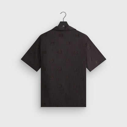 Men Kith Kith Short Sleeve Thompson Camp Collar Shirt - Kindling