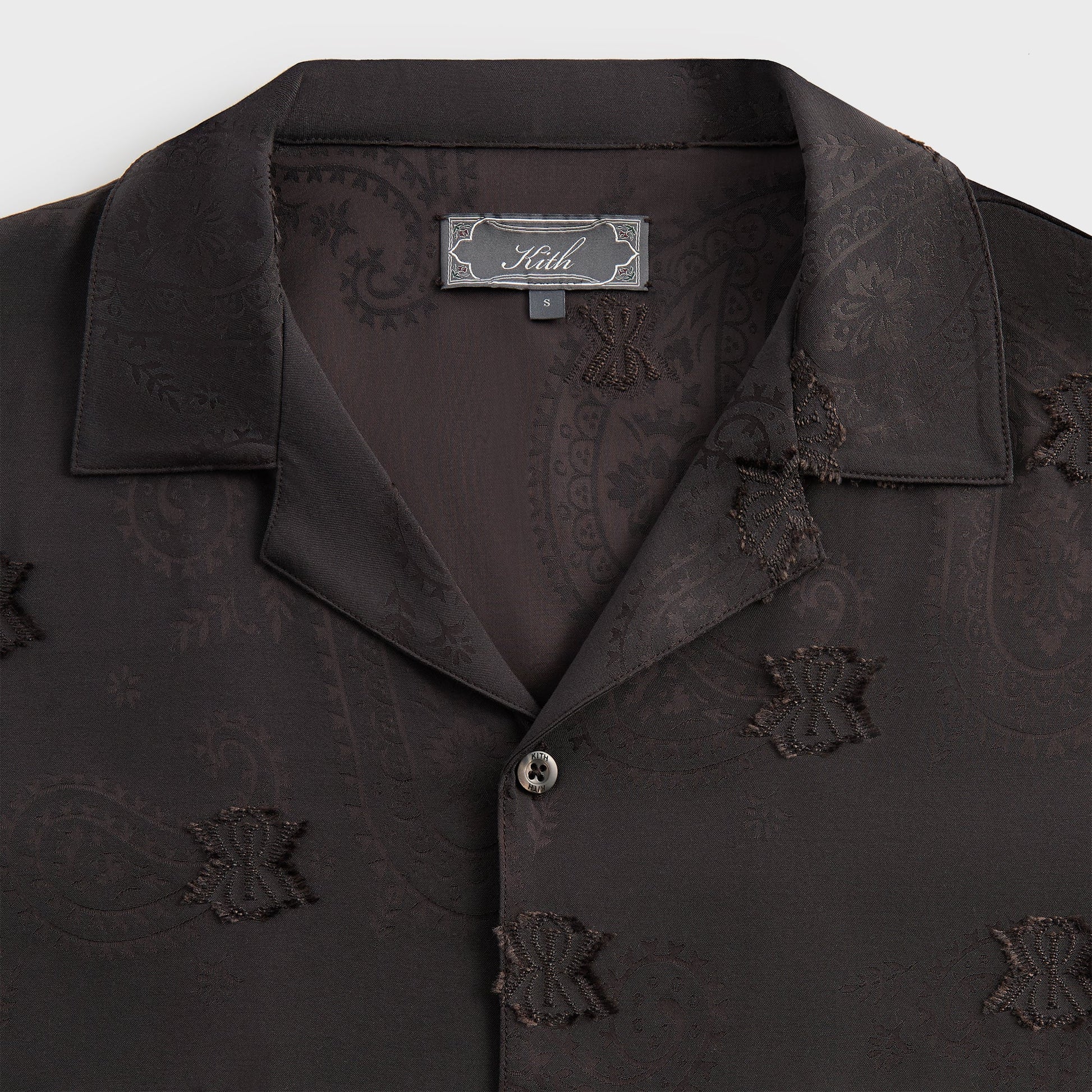 Men Kith Kith Short Sleeve Thompson Camp Collar Shirt - Kindling