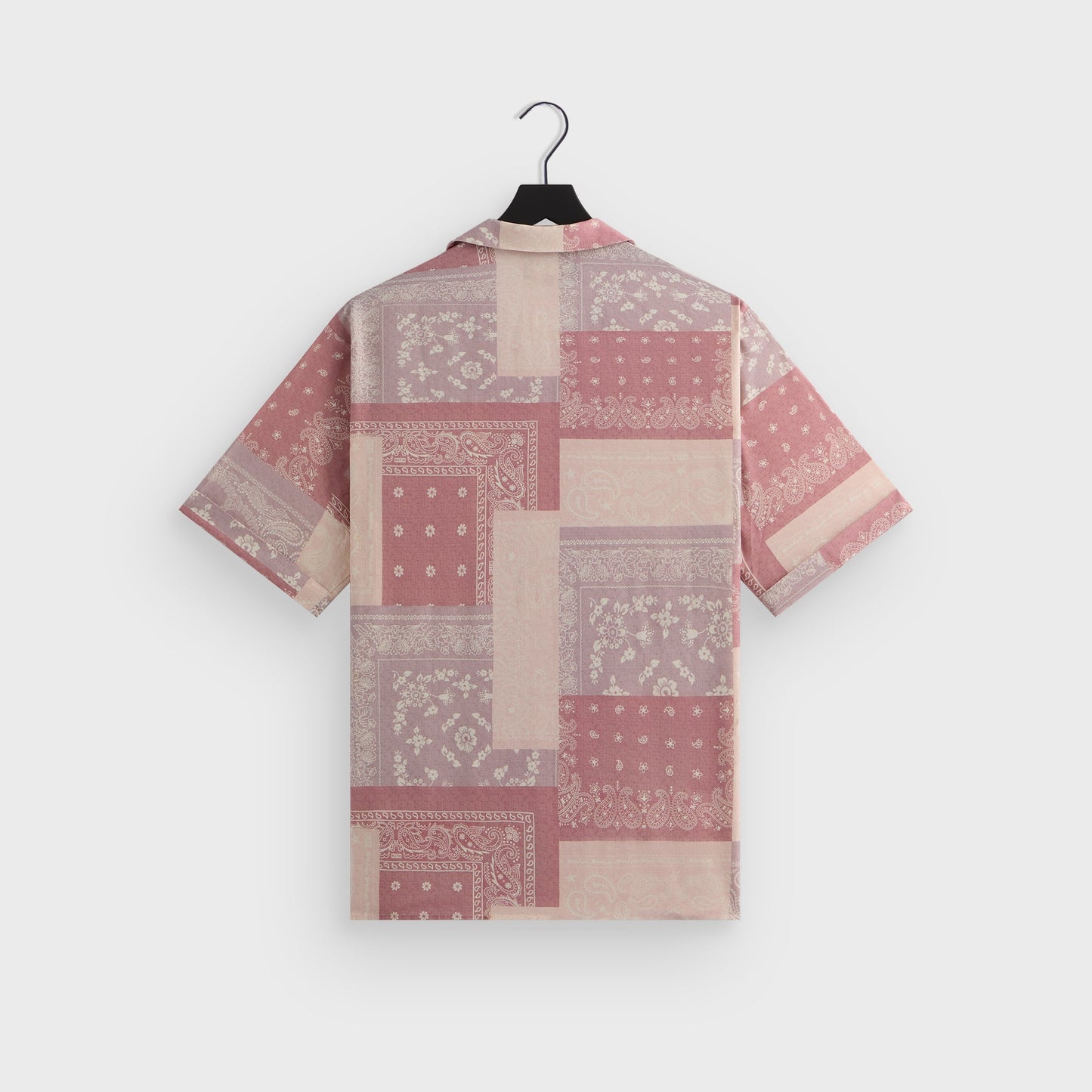 Men Kith Kith Silk Lyocell Bandana Reade Shirt - Pink Opal
