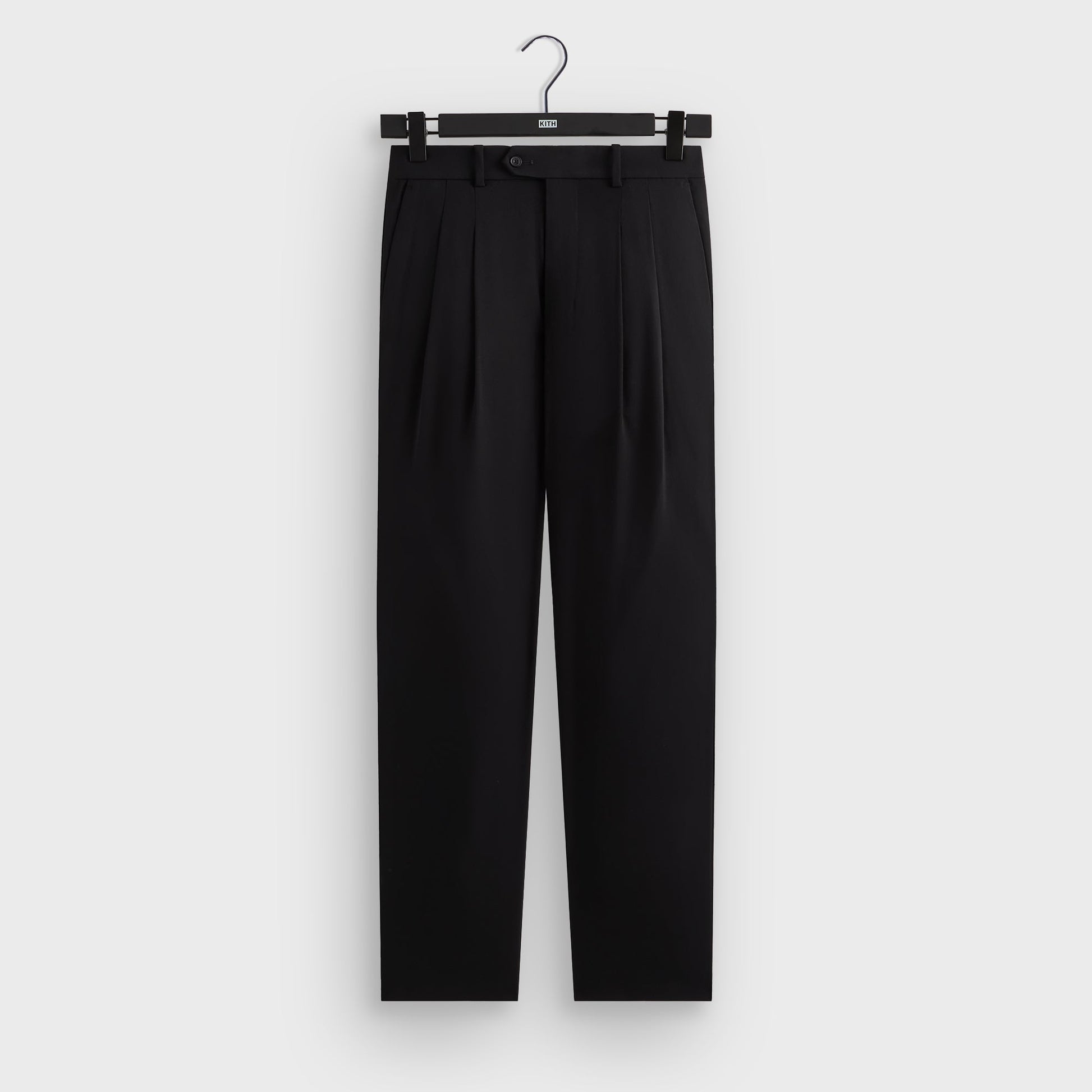 Men Kith &Kin Kylan Pleated Trouser - Black