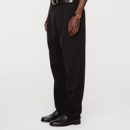 Men Kith &Kin Kylan Pleated Trouser - Black