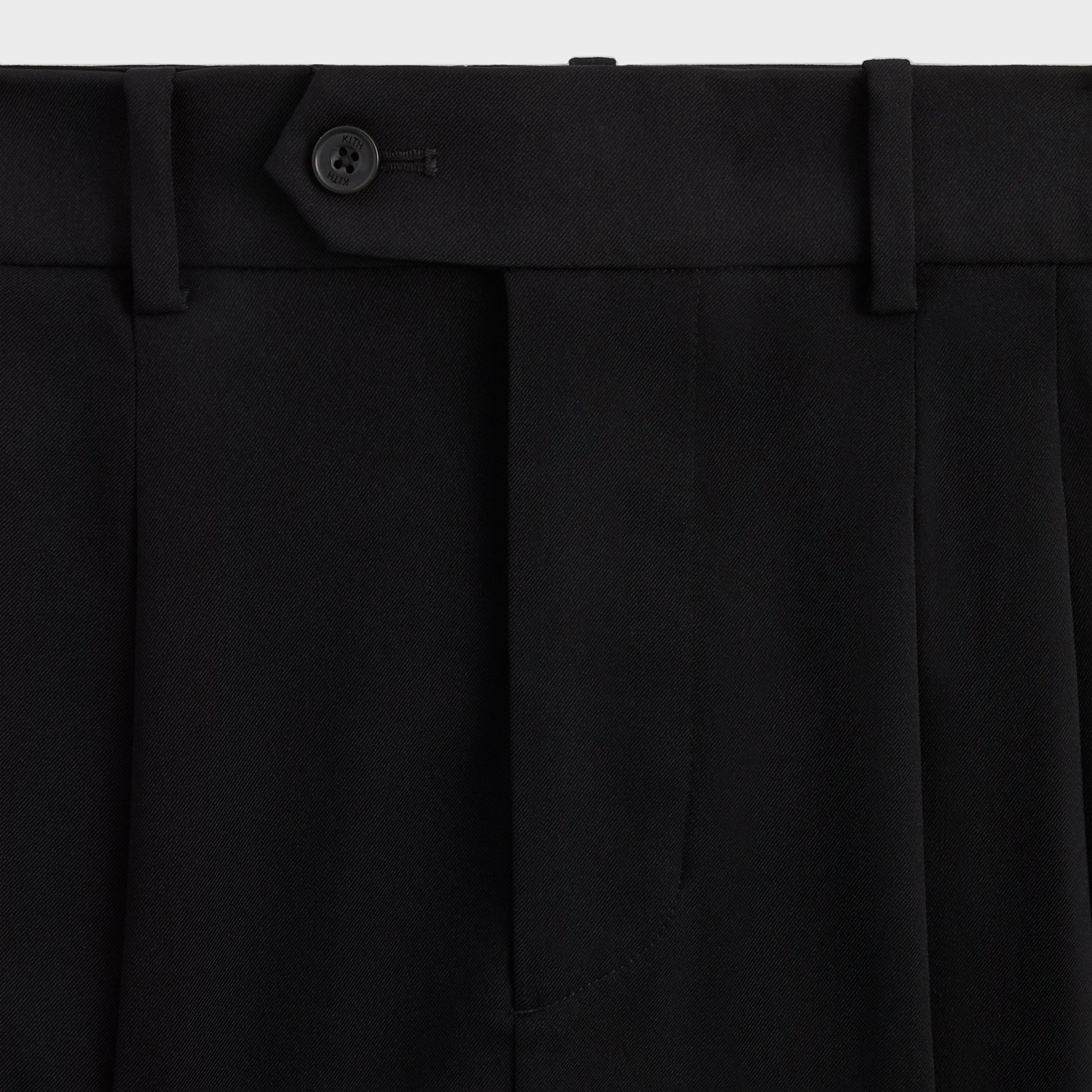 Men Kith &Kin Kylan Pleated Trouser - Black
