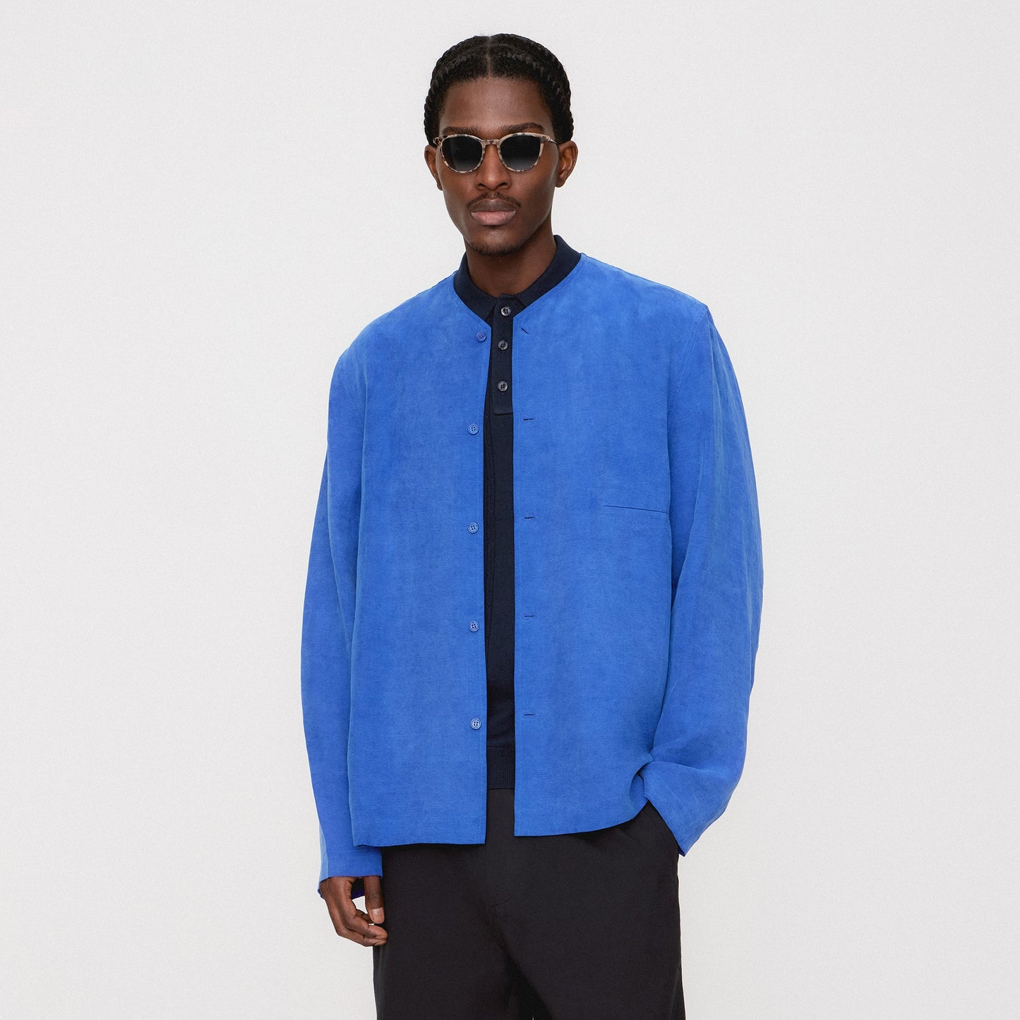 Men Kith Kith Cupro Linen Caelen Shirt - Current