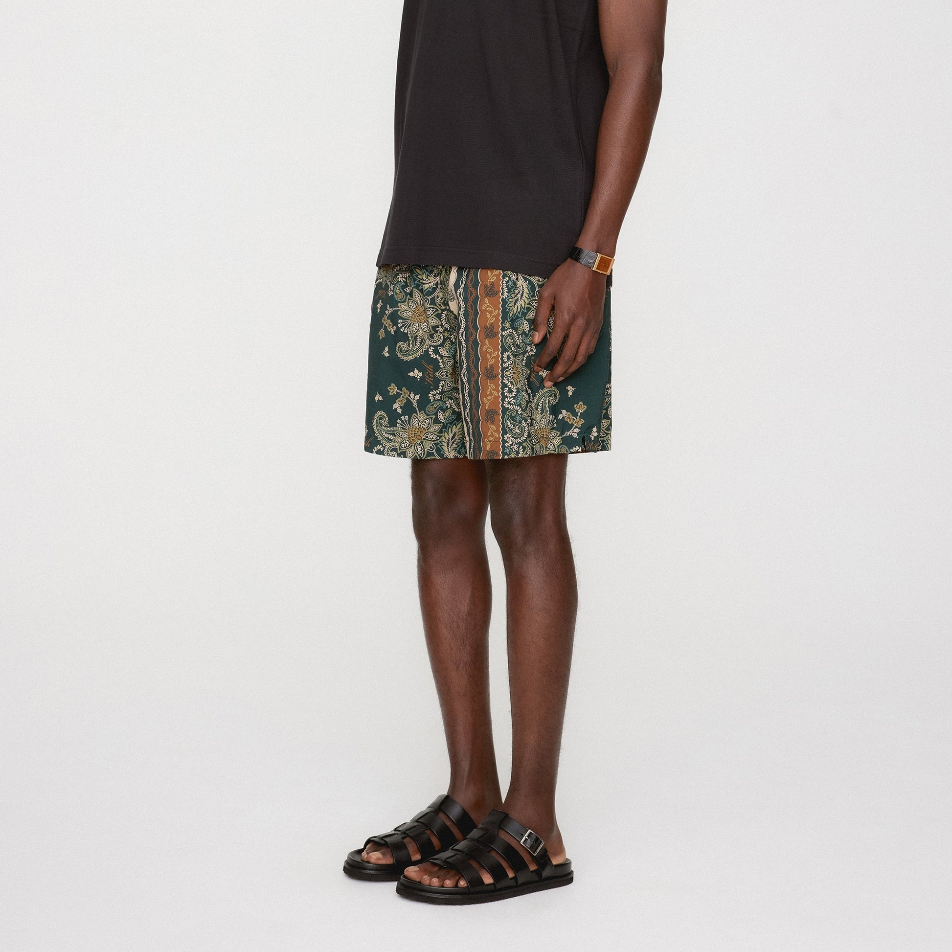 Men Kith Kith Panelled Bandana Ashton Swim Short - Stadium