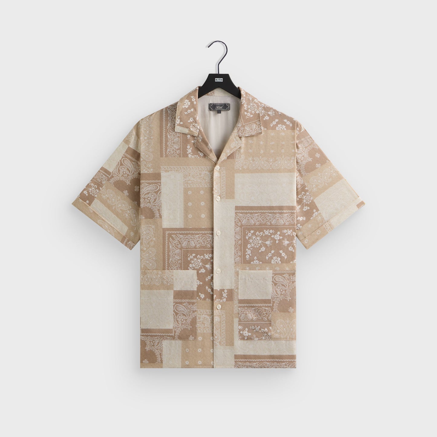 Men Kith Kith Silk Lyocell Bandana Reade Shirt - Canvas