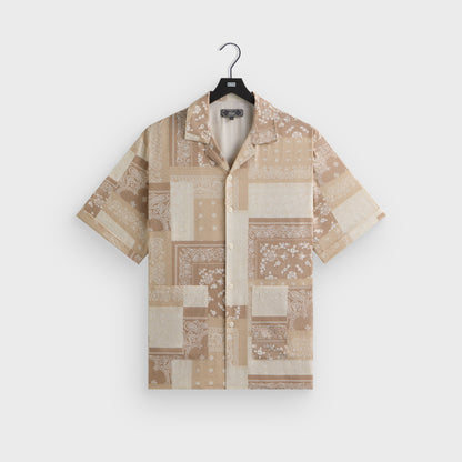 Men Kith Kith Silk Lyocell Bandana Reade Shirt - Canvas