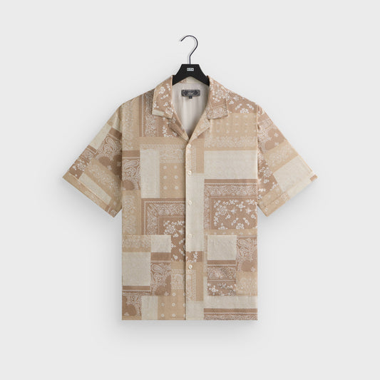Men Kith Kith Silk Lyocell Bandana Reade Shirt - Canvas