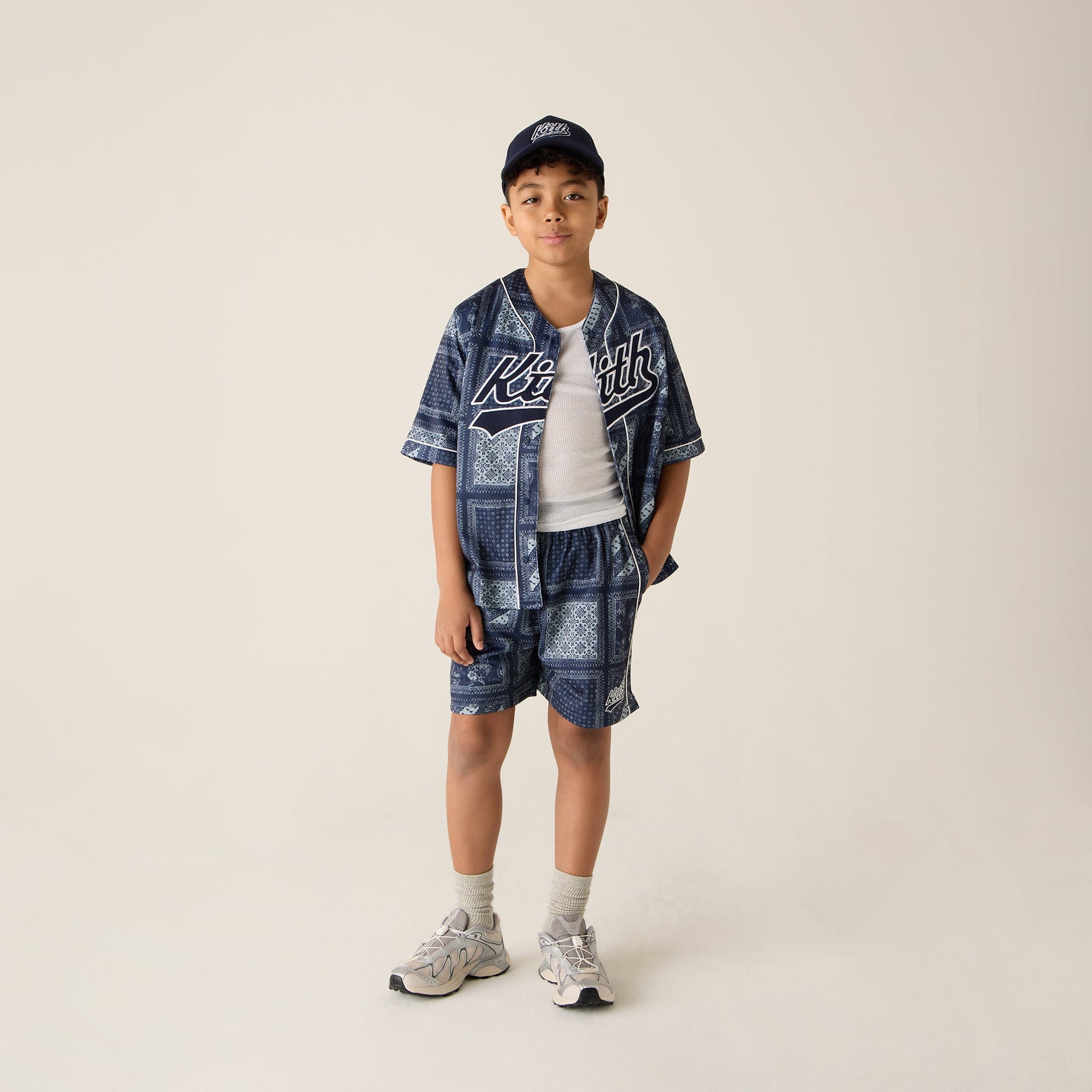 Kids Kith Kith Kids Baseball Mesh Shirt - Vista