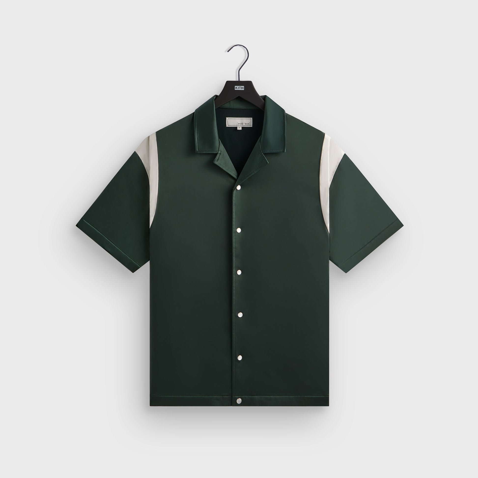 Men Kith &Kin Washed Satin Landon Souvenir Shirt - Stadium