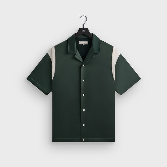 Men Kith &Kin Washed Satin Landon Souvenir Shirt - Stadium