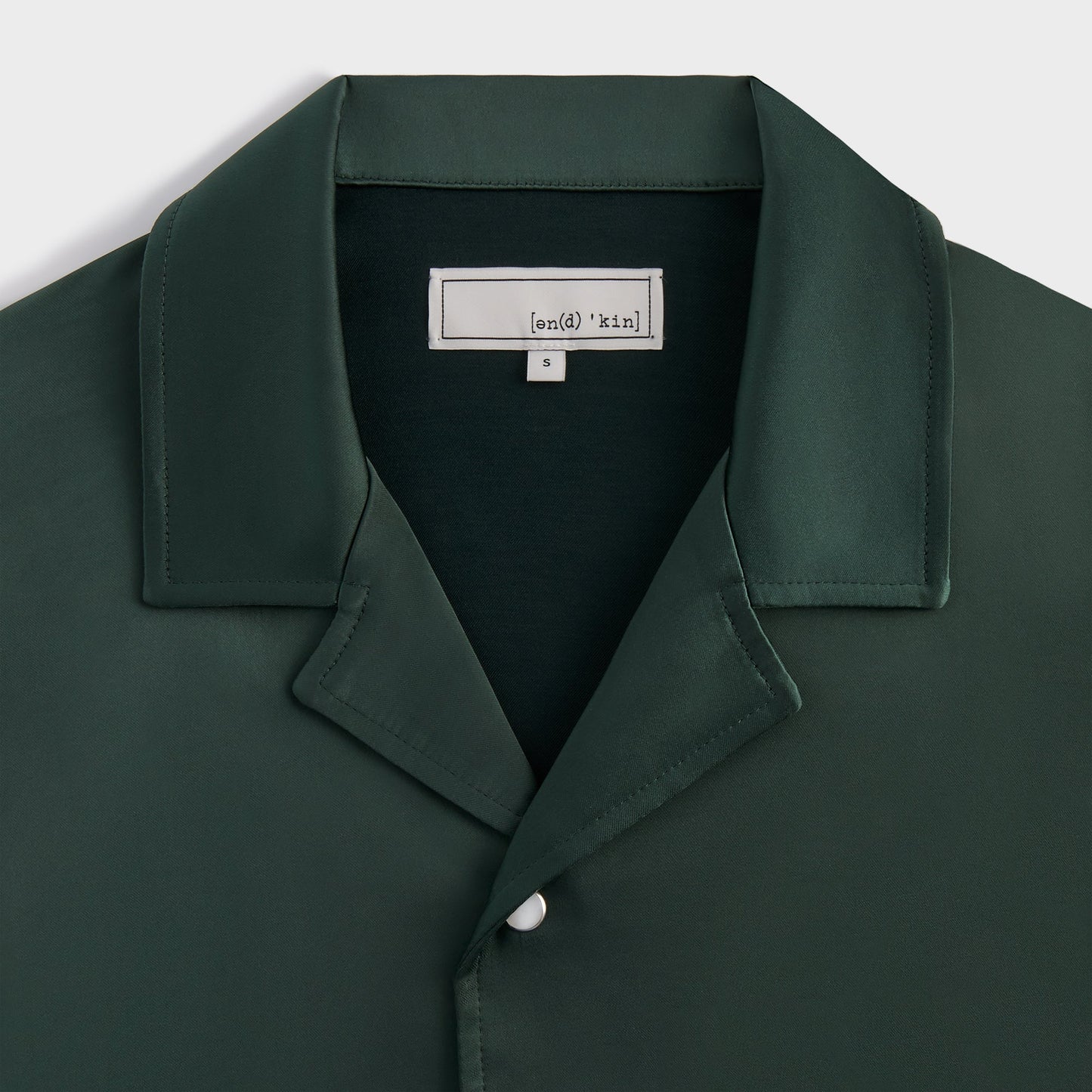 Men Kith &Kin Washed Satin Landon Souvenir Shirt - Stadium