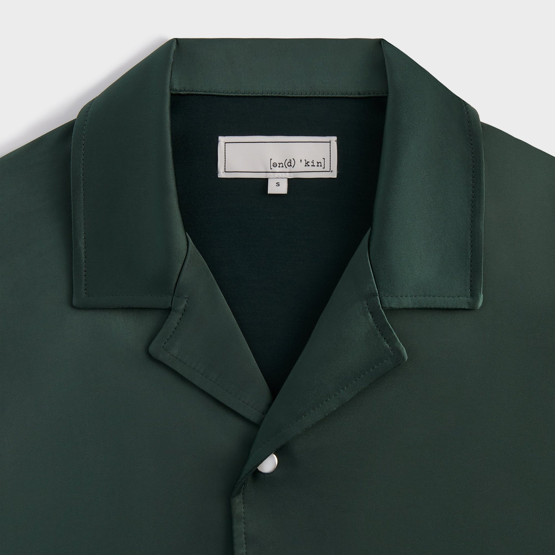 Men Kith &Kin Washed Satin Landon Souvenir Shirt - Stadium