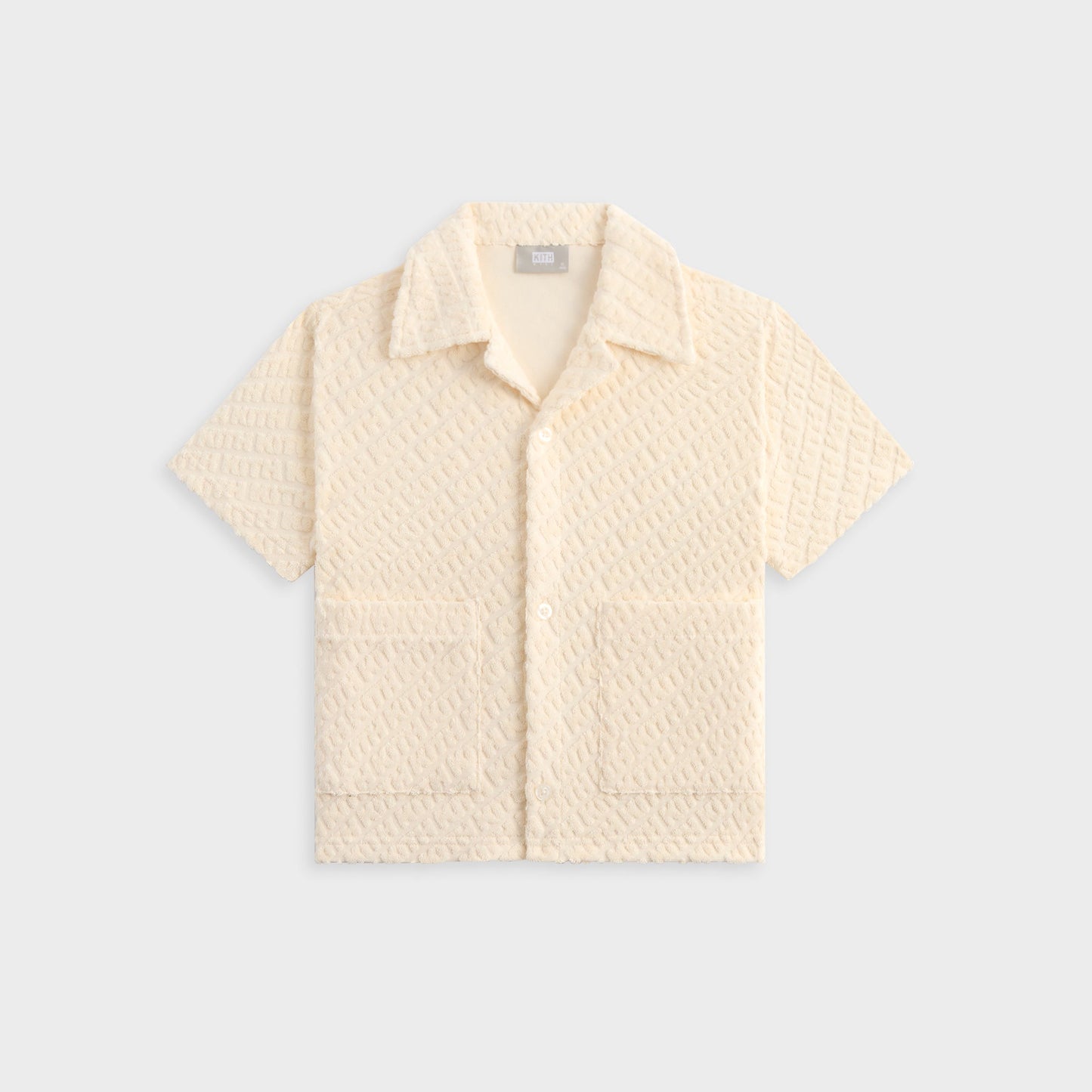 Kids Kith Kith Kids Monogram Terry Camp Shirt - Silk