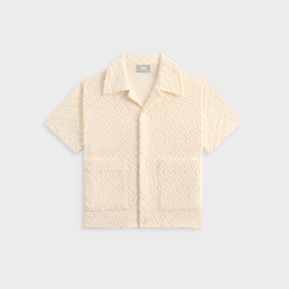 Kids Kith Kith Kids Monogram Terry Camp Shirt - Silk