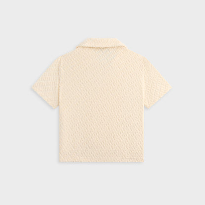 Kids Kith Kith Kids Monogram Terry Camp Shirt - Silk