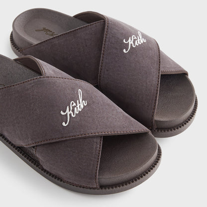 Women Kith Kith Women Criss Cross Slides - Incognito