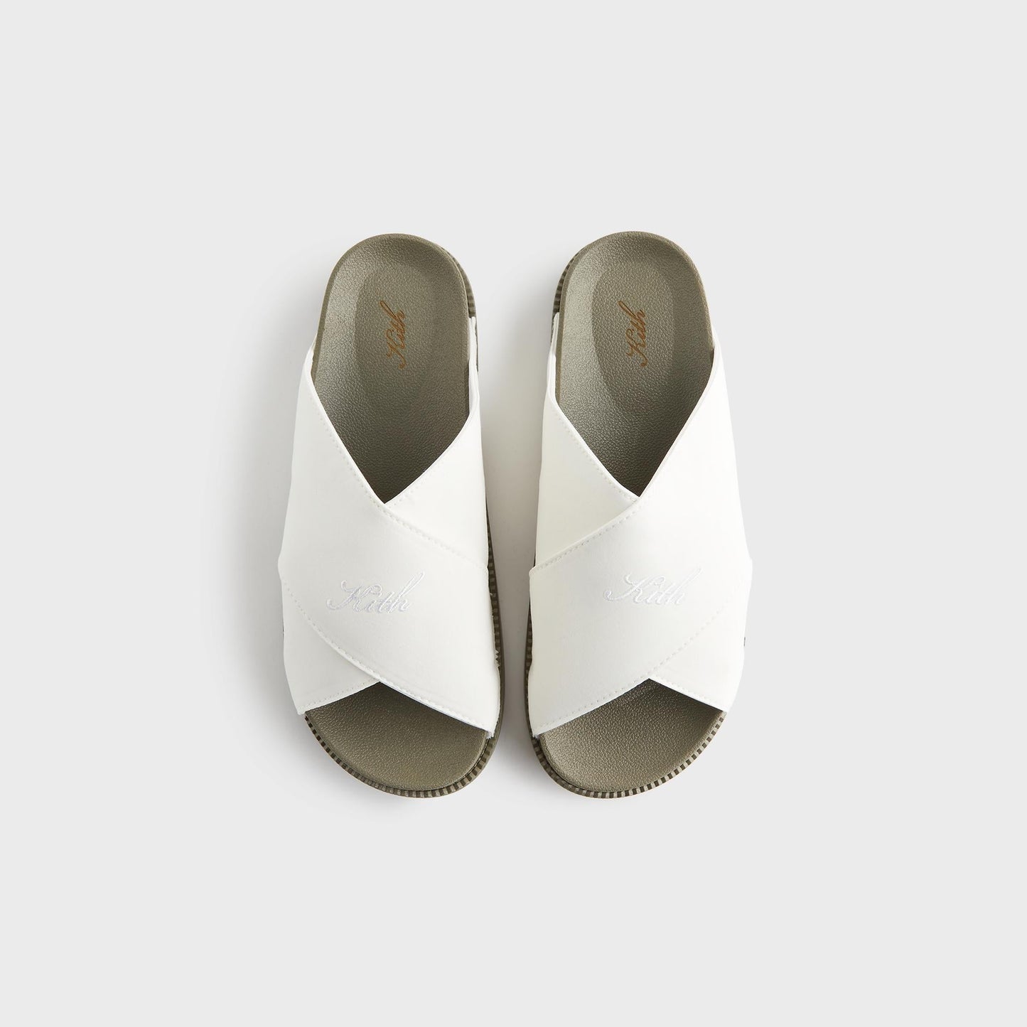 Women Kith Kith Women Criss Cross Slides - Silk