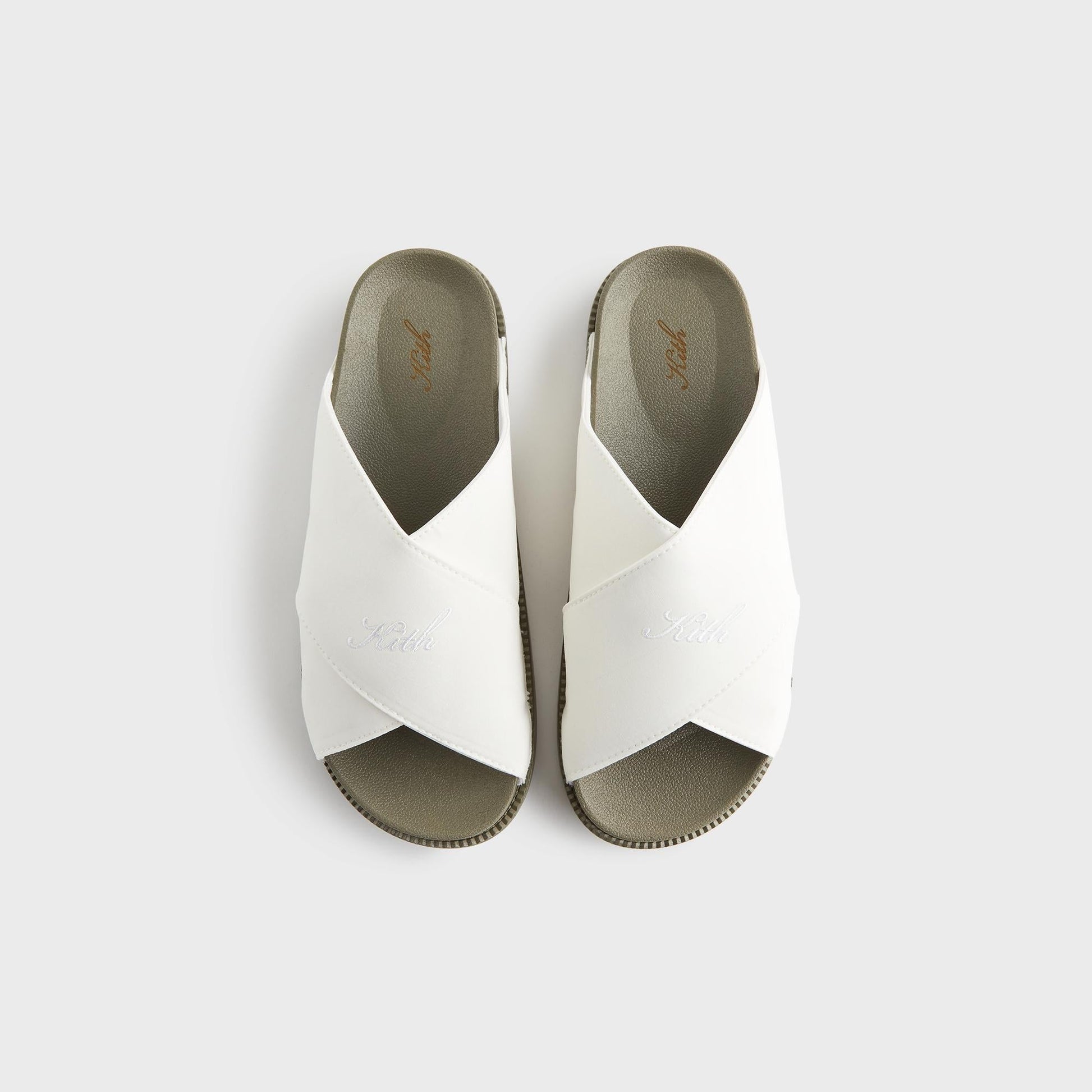 Women Kith Kith Women Criss Cross Slides - Silk