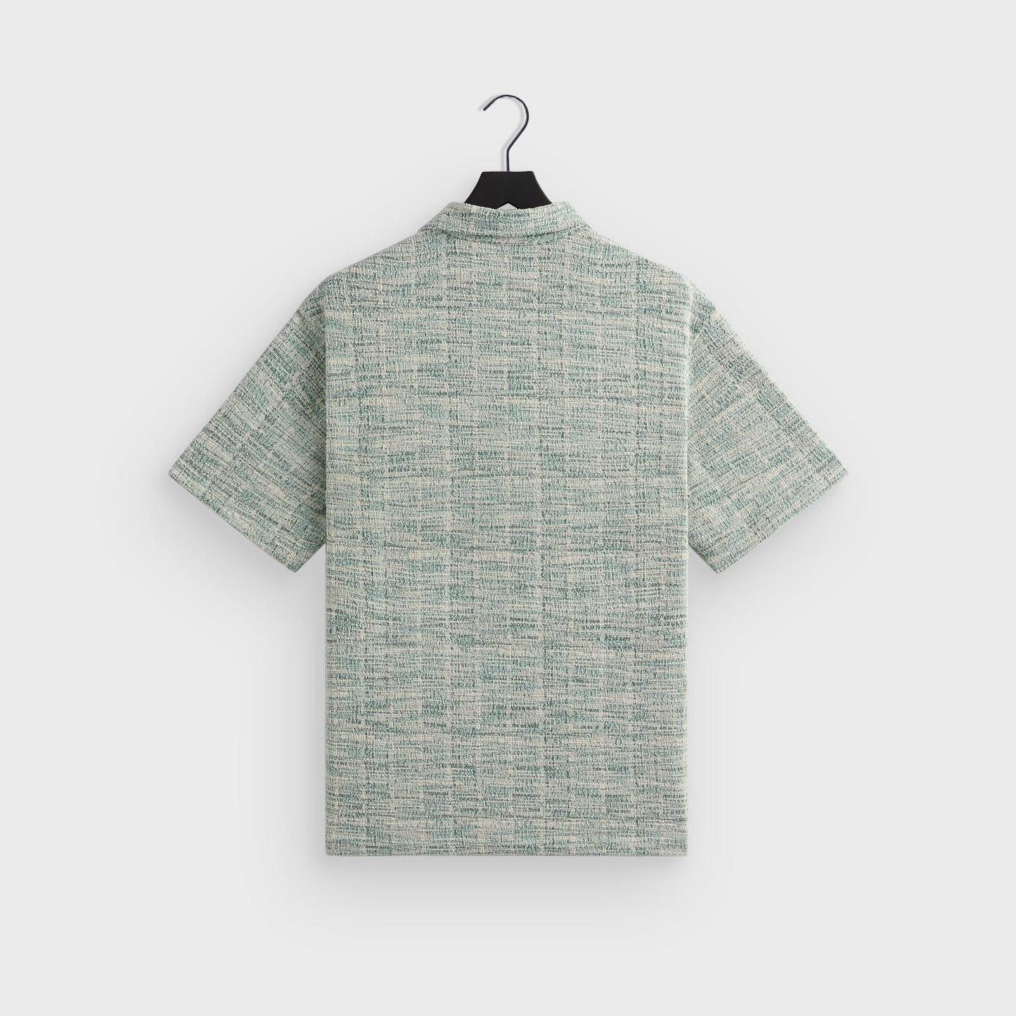 Men Kith Kith Tweed Short Sleeve Boxy Collared Overshirt - Mykonos