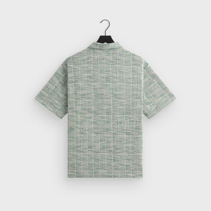 Men Kith Kith Tweed Short Sleeve Boxy Collared Overshirt - Mykonos