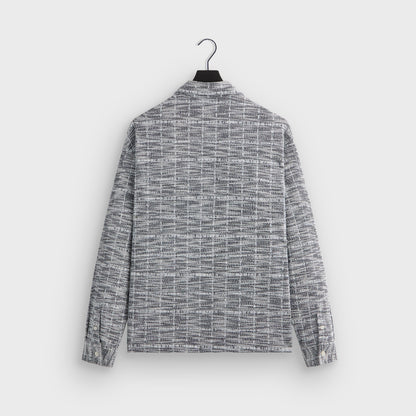 Men|Kids Kith Kith Tweed Long Sleeve Boxy Collared Overshirt - Nocturnal