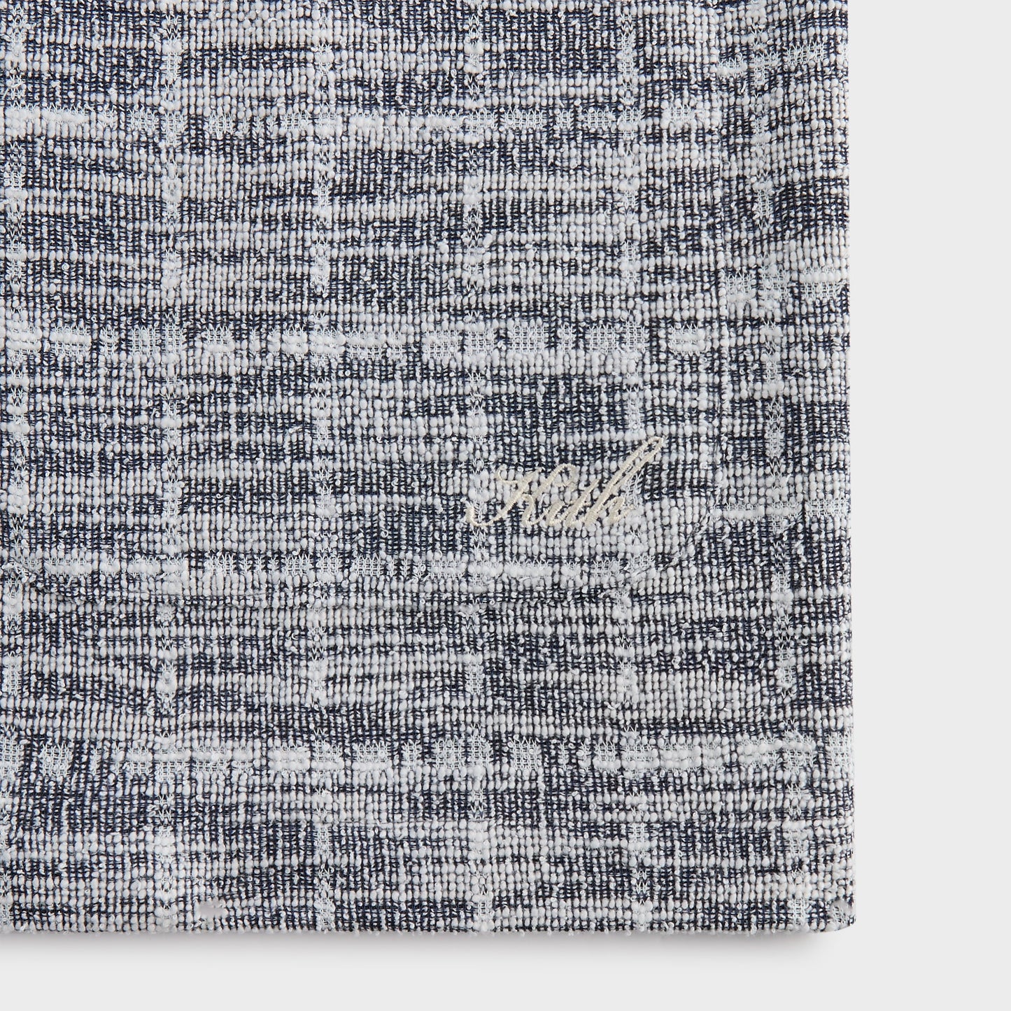 Men|Kids Kith Kith Tweed Long Sleeve Boxy Collared Overshirt - Nocturnal