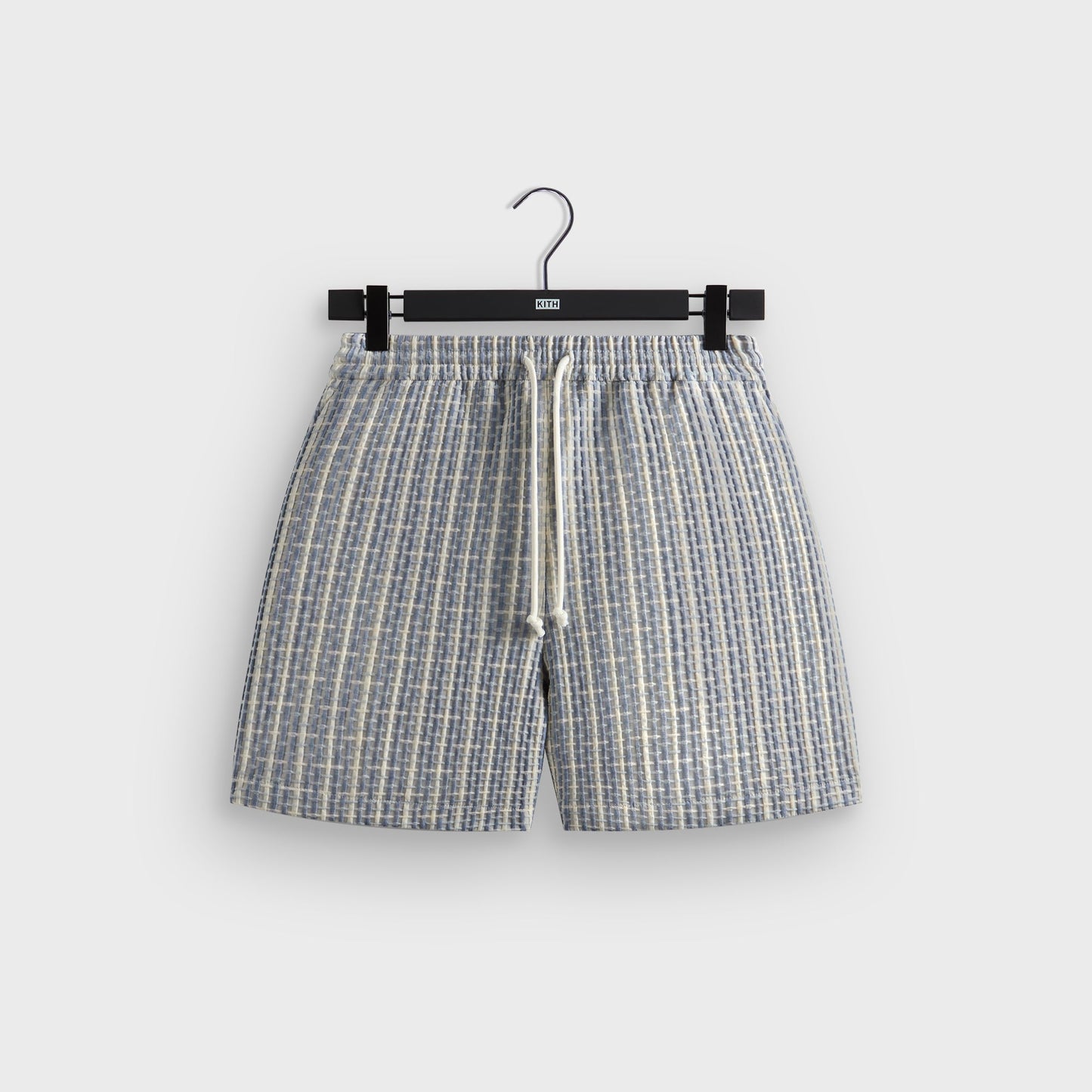 Men Kith Kith Bubble Check Active Short - Light Indigo