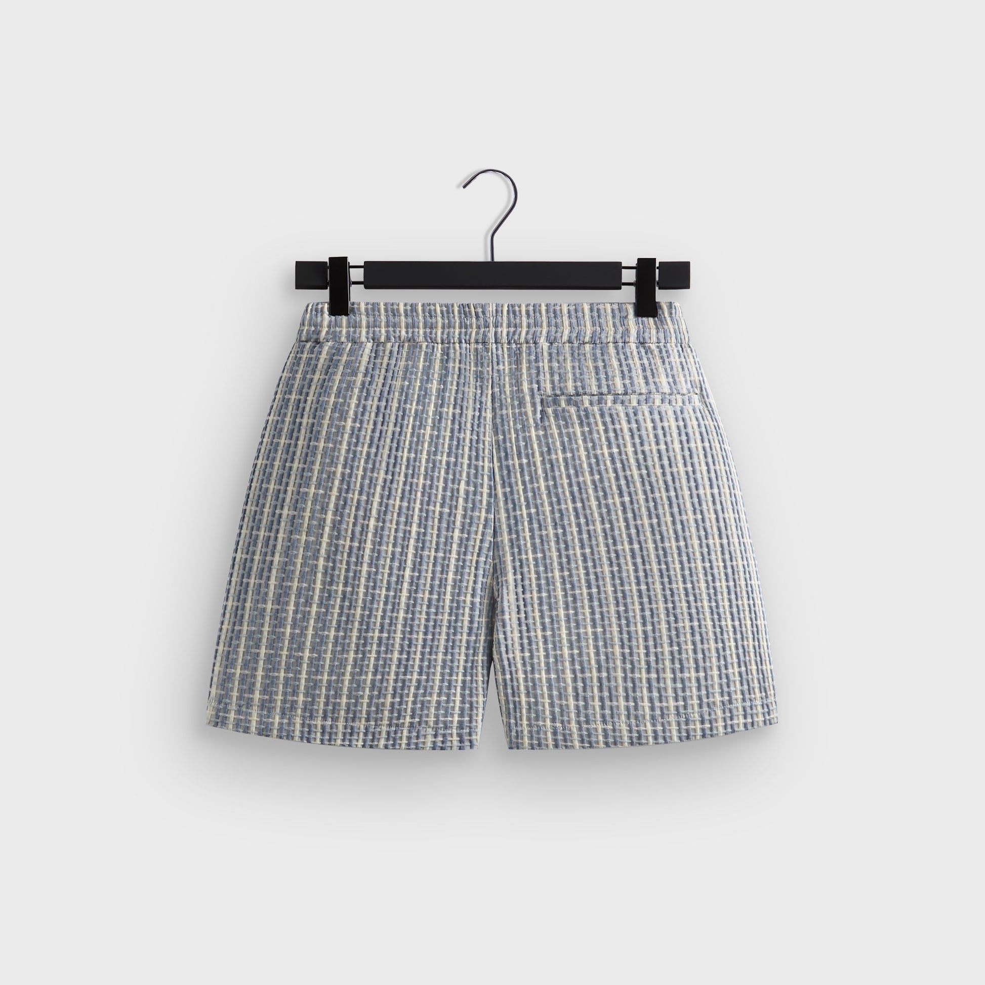 Men Kith Kith Bubble Check Active Short - Light Indigo