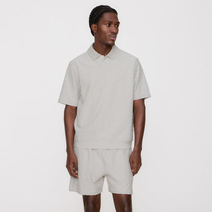 Men Kith Kith Monogram Terry Graham Short - Concrete
