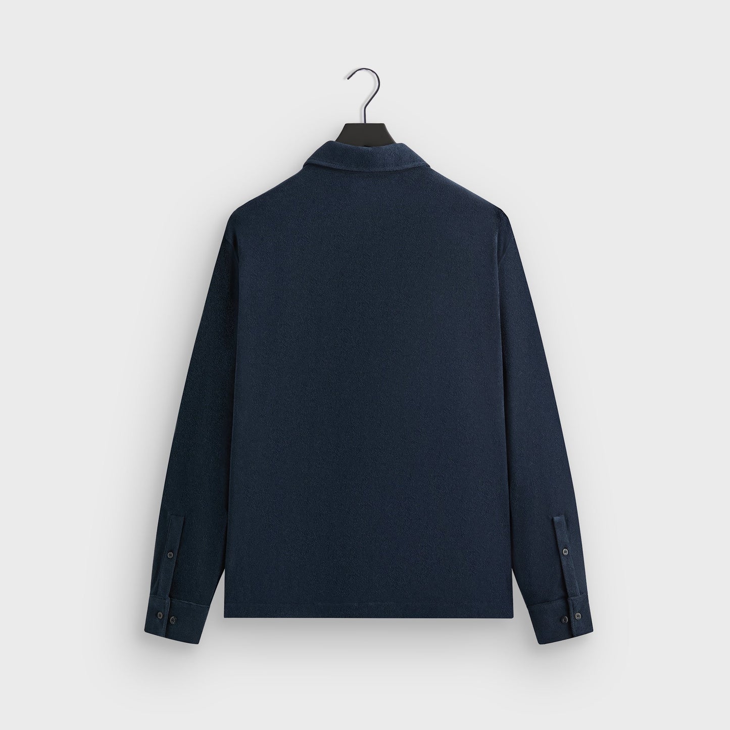 Men Kith Kith Terry Boxy Collared Overshirt - Nocturnal
