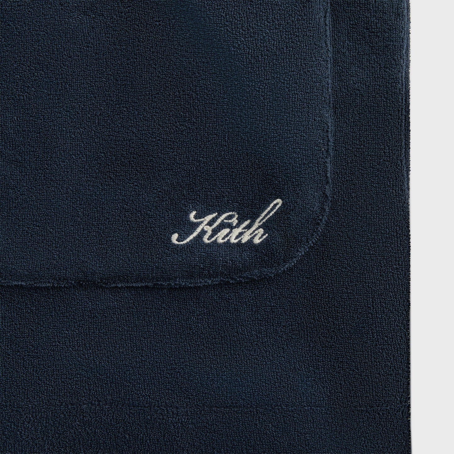 Men Kith Kith Terry Boxy Collared Overshirt - Nocturnal