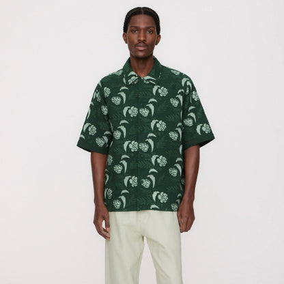 Men Kith Kith Embroidered Floral Woodpoint Shirt - Vitality