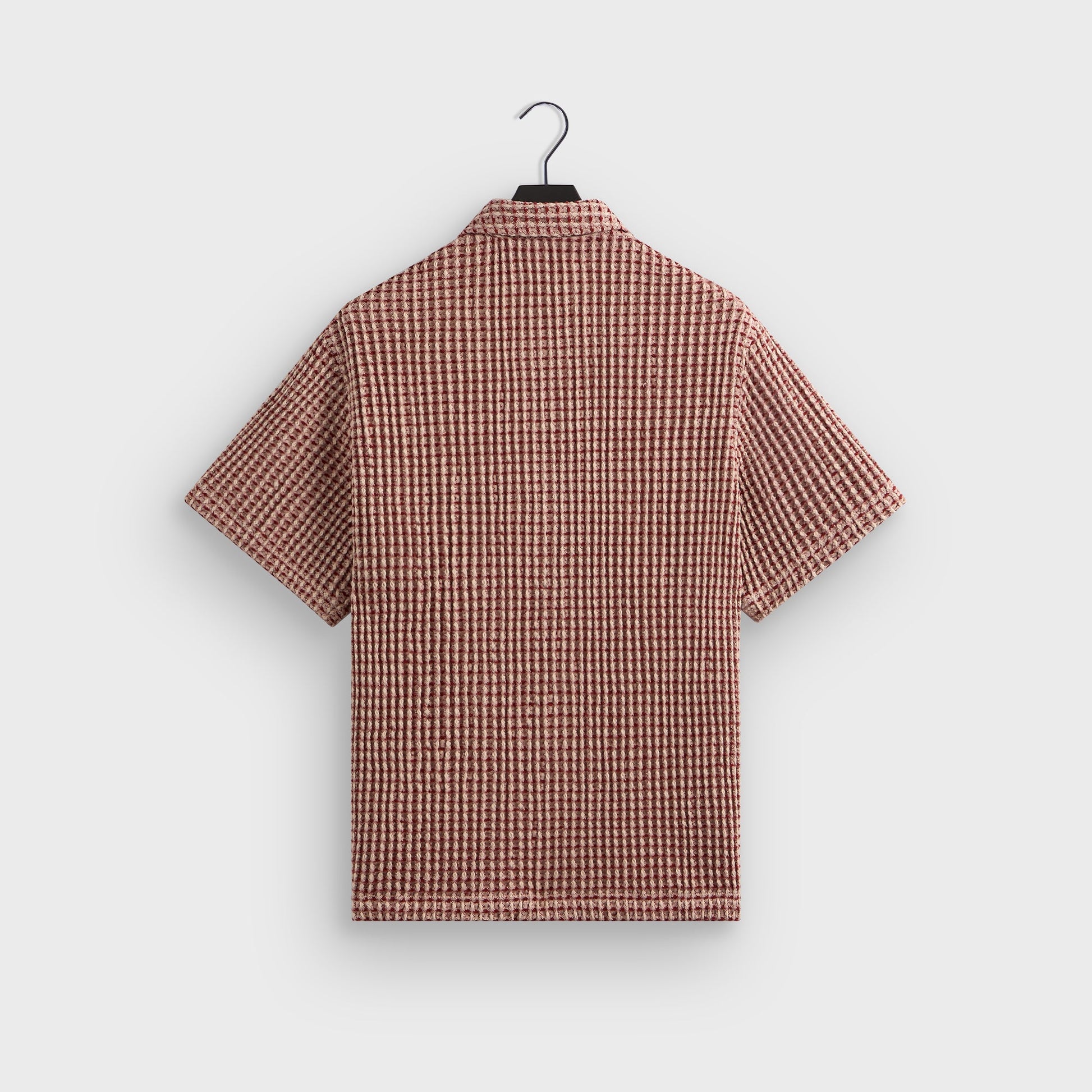 Men Kith Kith Geometric Diamond Short Sleeve Boxy Collared Overshirt - Bitters