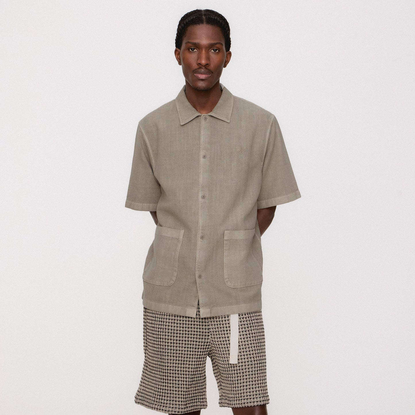 Men Kith Kith Geometric Diamond Mason Short - Black