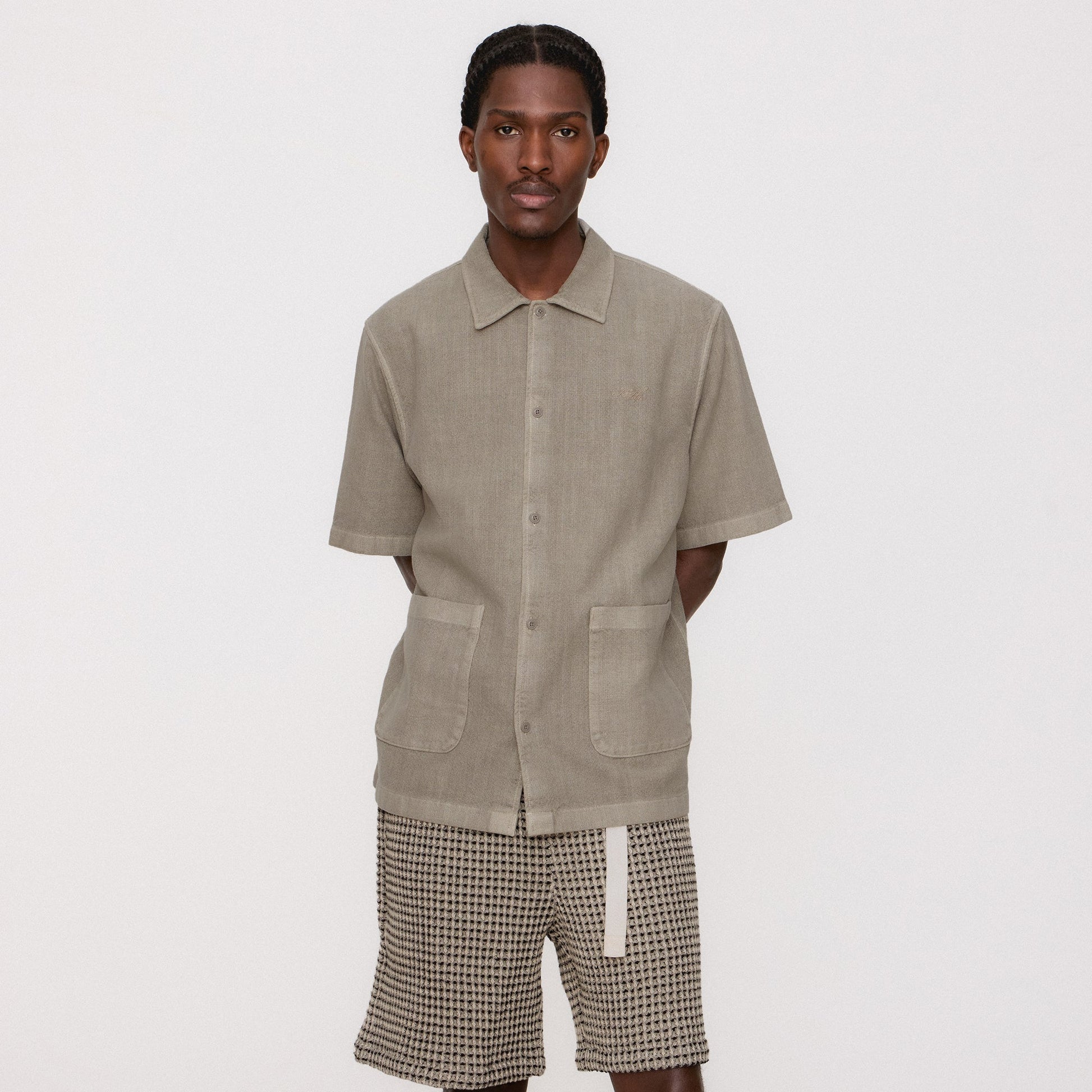 Men Kith Kith Geometric Diamond Mason Short - Black