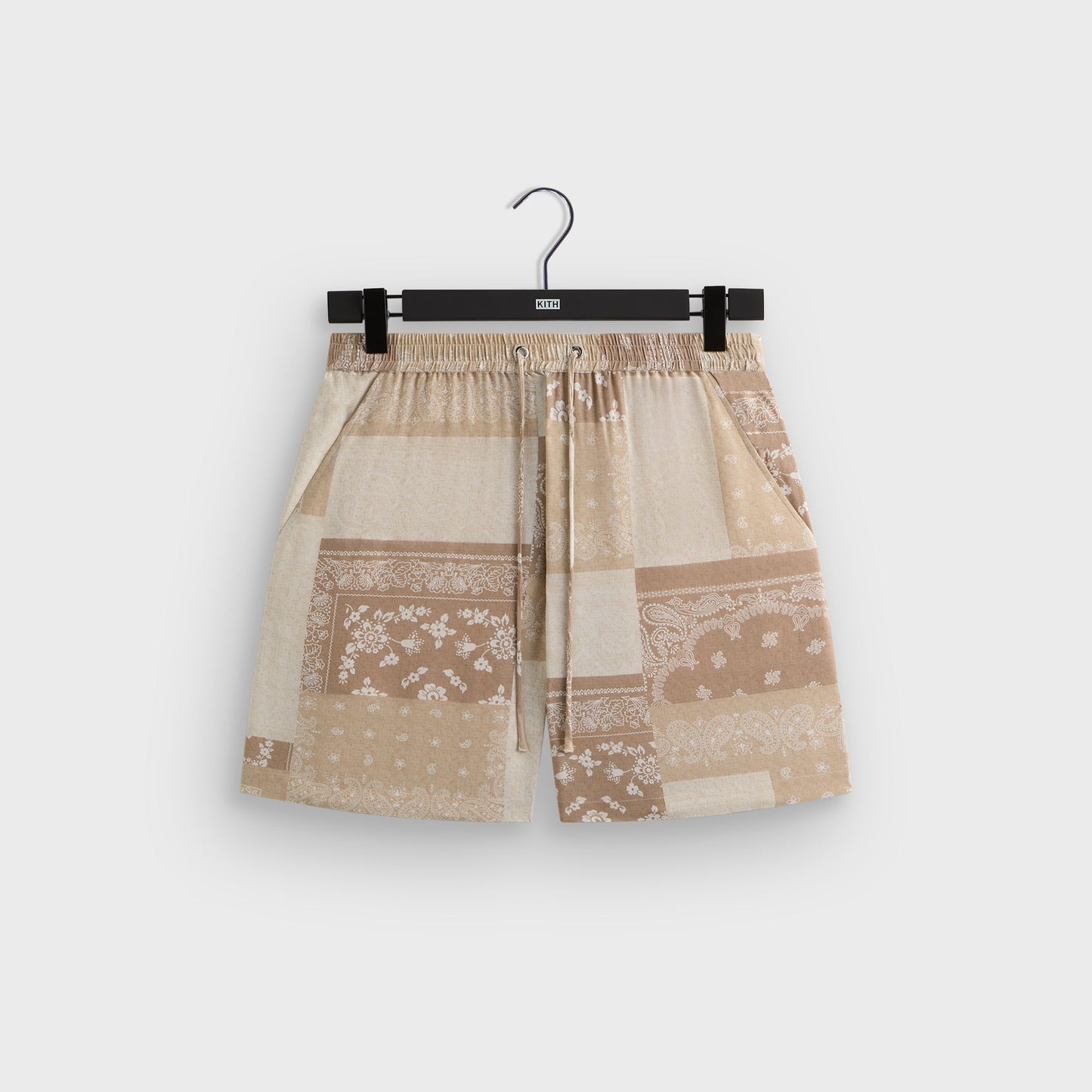 Men Kith Kith Silk Lyocell Bandana Cedar Short - Canvas